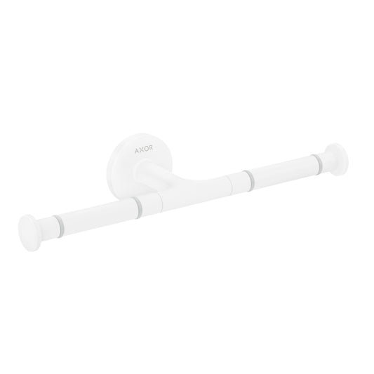 AXOR Universal Circular Double Toilet Paper Holder in Matte White