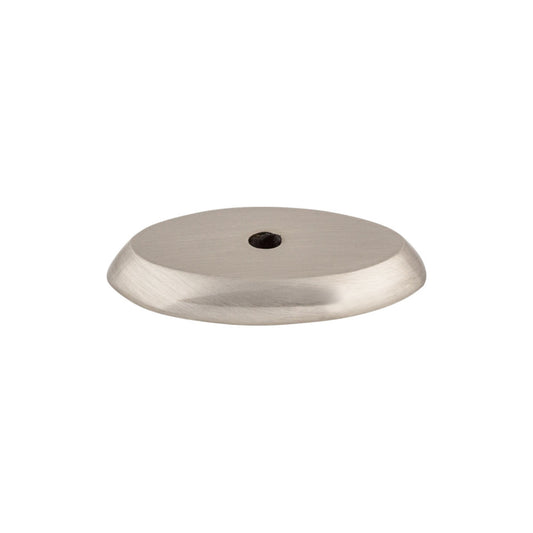 TOP KNOBS M2011 Aspen II Oval Knob Backplate - Brushed Satin Nickel