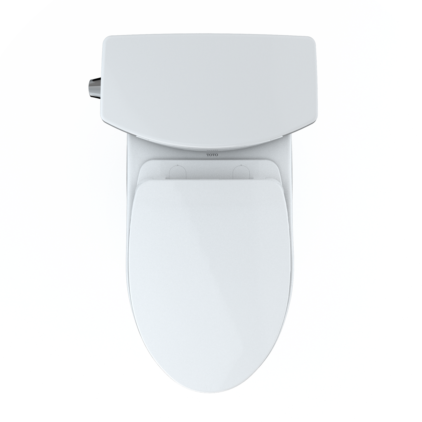 TOTO MS454124CUFG#01 Drake Ii 1G Two-Piece Elongated 1.0 Gpf Universal Height Toilet With Cefiontect And Ss124 Softclose Seat - Cotton White