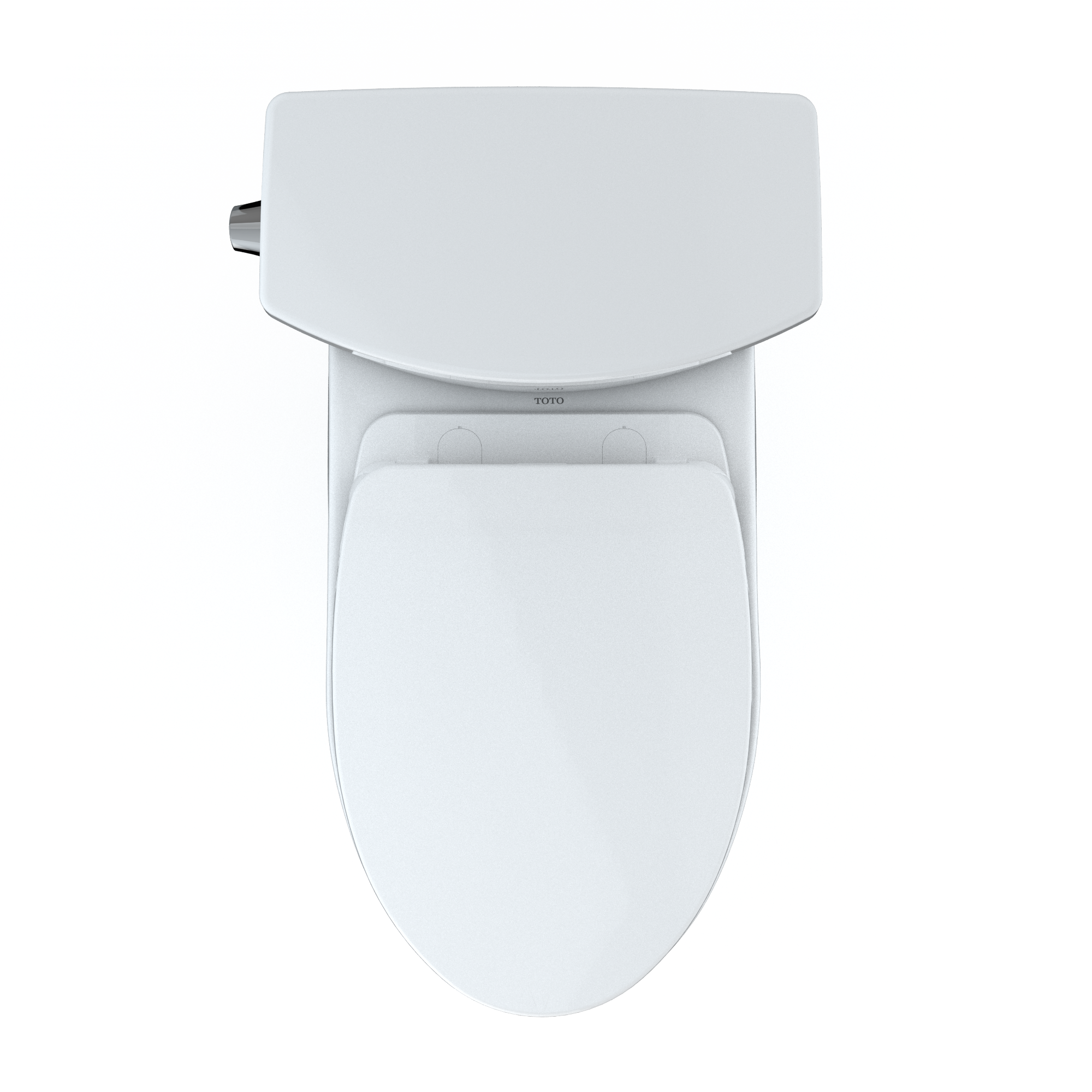 TOTO MS454124CUFG#01 Drake Ii 1G Two-Piece Elongated 1.0 Gpf Universal Height Toilet With Cefiontect And Ss124 Softclose Seat - Cotton White