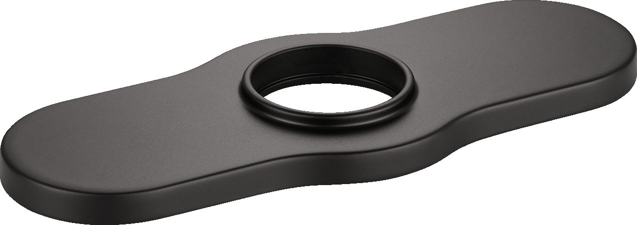 HANSGROHE 04778670 Joleena Base Plate for Single-Hole Faucets - Matte Black