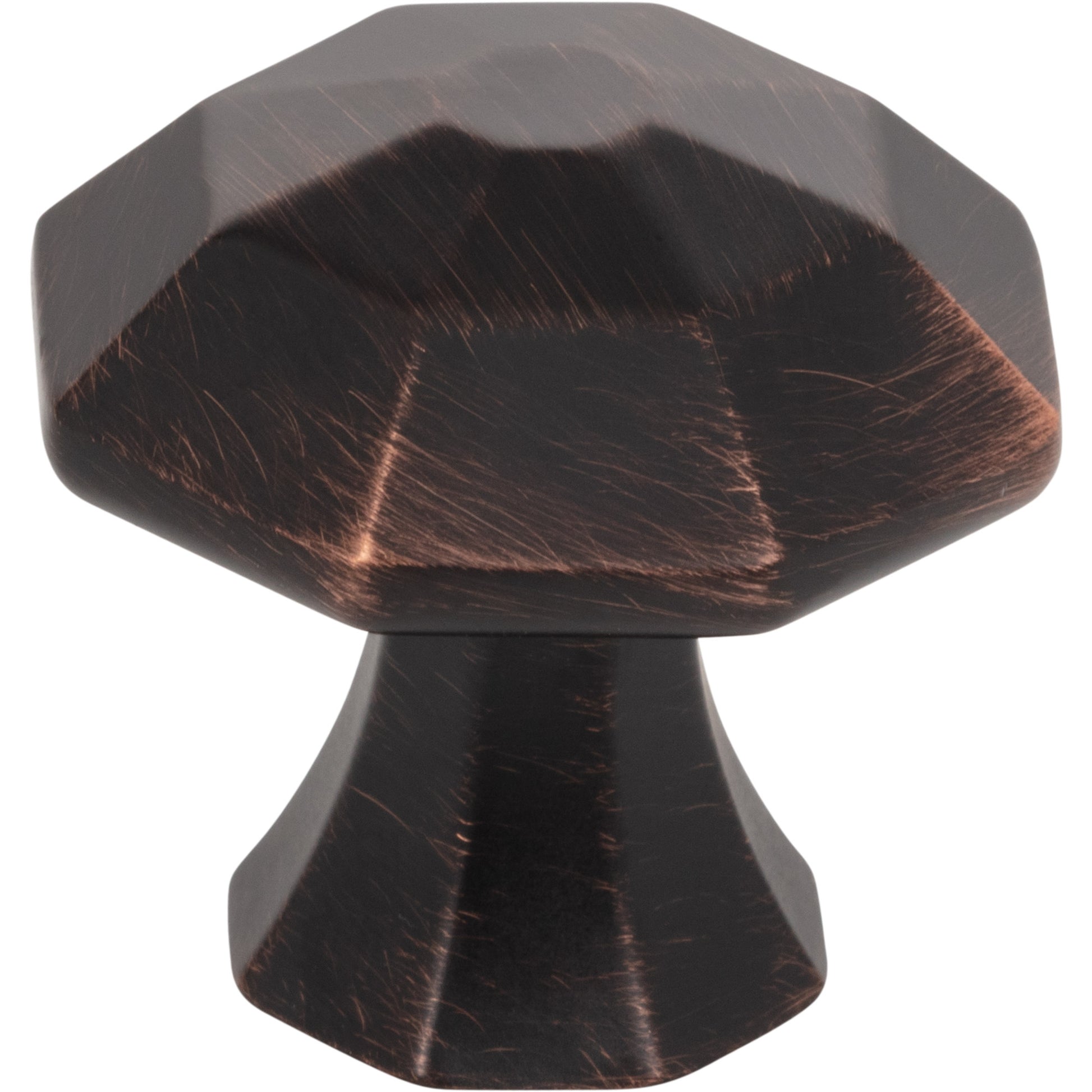 JEFFREY ALEXANDER 678DBAC Wheeler 1-1/4" Length Geometric Knob - Brushed Oil Rubbed Bronze