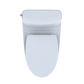 TOTO MS642124CEFG#01 Nexus One-Piece Elongated 1.28 GPF Universal Height Toilet with CEFIONTECT and SS124 SoftClose Seat , Cotton White