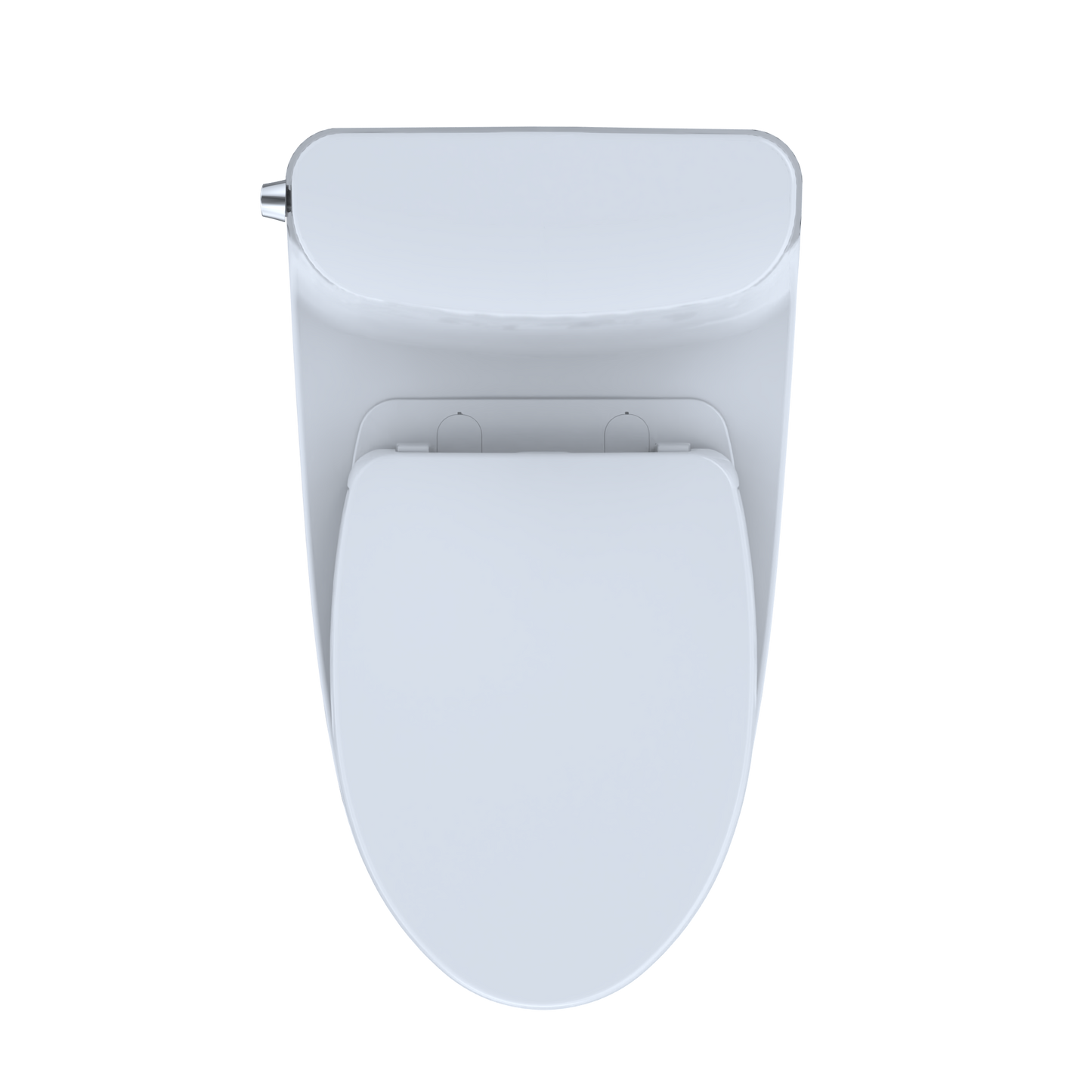 TOTO MS642124CEFG#01 Nexus One-Piece Elongated 1.28 GPF Universal Height Toilet with CEFIONTECT and SS124 SoftClose Seat , Cotton White