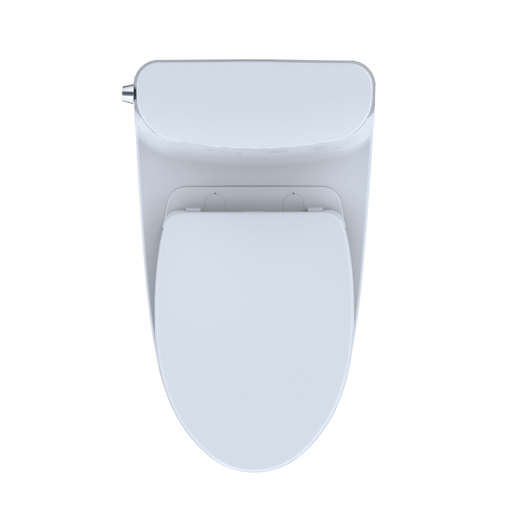 TOTO MS642124CEFG#01 Nexus One-Piece Elongated 1.28 Gpf Universal Height Toilet With Cefiontect And Ss124 Softclose Seat - Cotton White