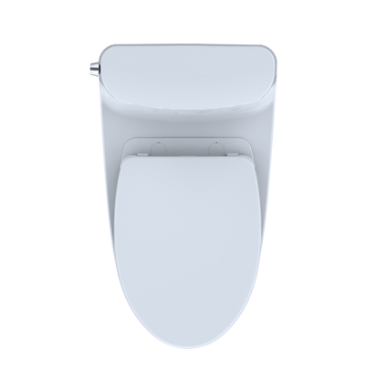 TOTO MS642124CEFG#01 Nexus One-Piece Elongated 1.28 Gpf Universal Height Toilet With Cefiontect And Ss124 Softclose Seat - Cotton White