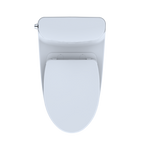 TOTO MS642124CUFG#01 Nexus 1G One-Piece Elongated 1.0 Gpf Universal Height Toilet With Cefiontect And Ss124 Softclose Seat - Cotton White