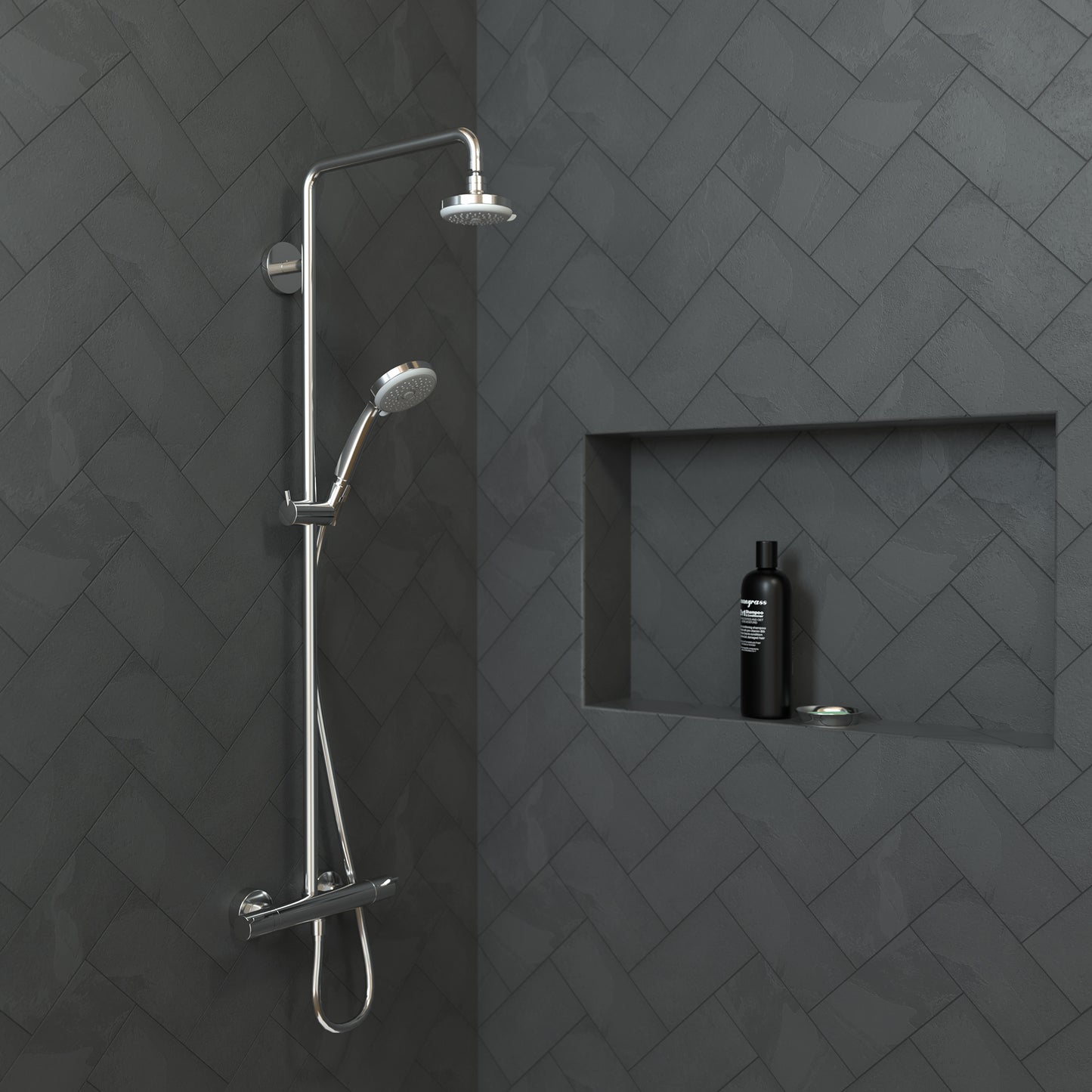 HANSGROHE 04073000 Croma 100 Handshower E 3-Jet, 2.5 GPM - Chrome