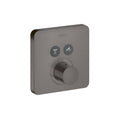 AXOR 36707341 ShowerSelect Thermostatic Trim SoftCube for 2 Functions - Brushed Black Chrome