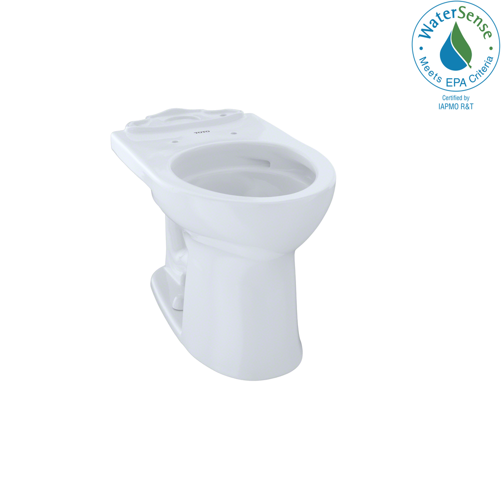 TOTO C453CUFG#01 Drake Ii Universal Height Round Toilet Bowl With Cefiontect - Cotton White