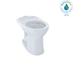 TOTO C453CUFG#01 Drake Ii Universal Height Round Toilet Bowl With Cefiontect - Cotton White