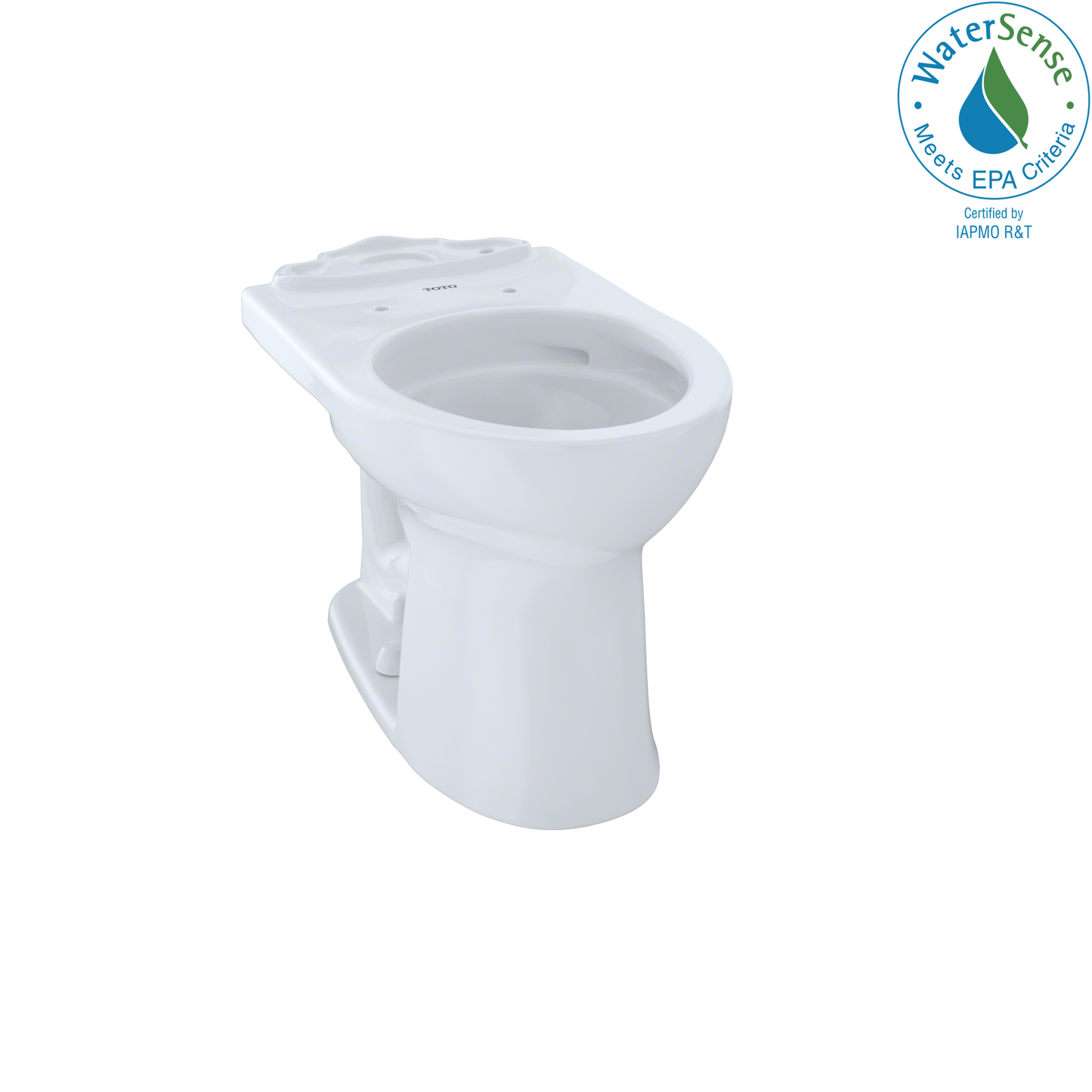 TOTO C453CUFG#01 Drake Ii Universal Height Round Toilet Bowl With Cefiontect - Cotton White