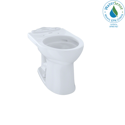 TOTO C453CUFG#01 Drake Ii Universal Height Round Toilet Bowl With Cefiontect - Cotton White