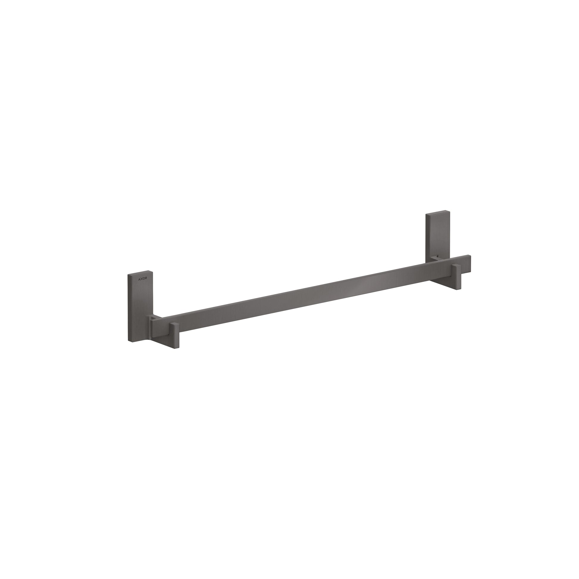 AXOR 42661340 Universal Rectangular Towel Bar, 24" - Brushed Black Chrome