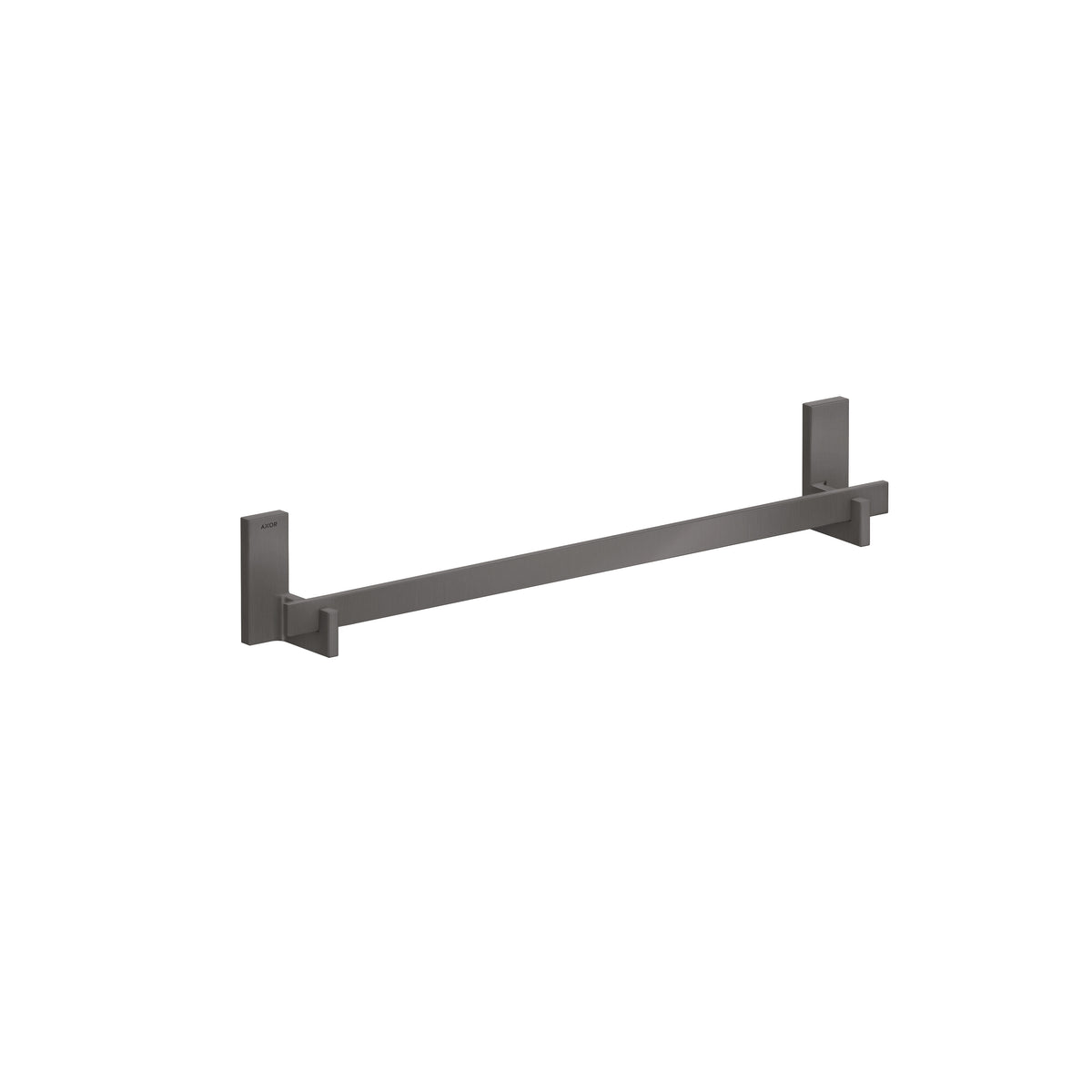 AXOR 42661340 Universal Rectangular Towel Bar, 24" - Brushed Black Chrome