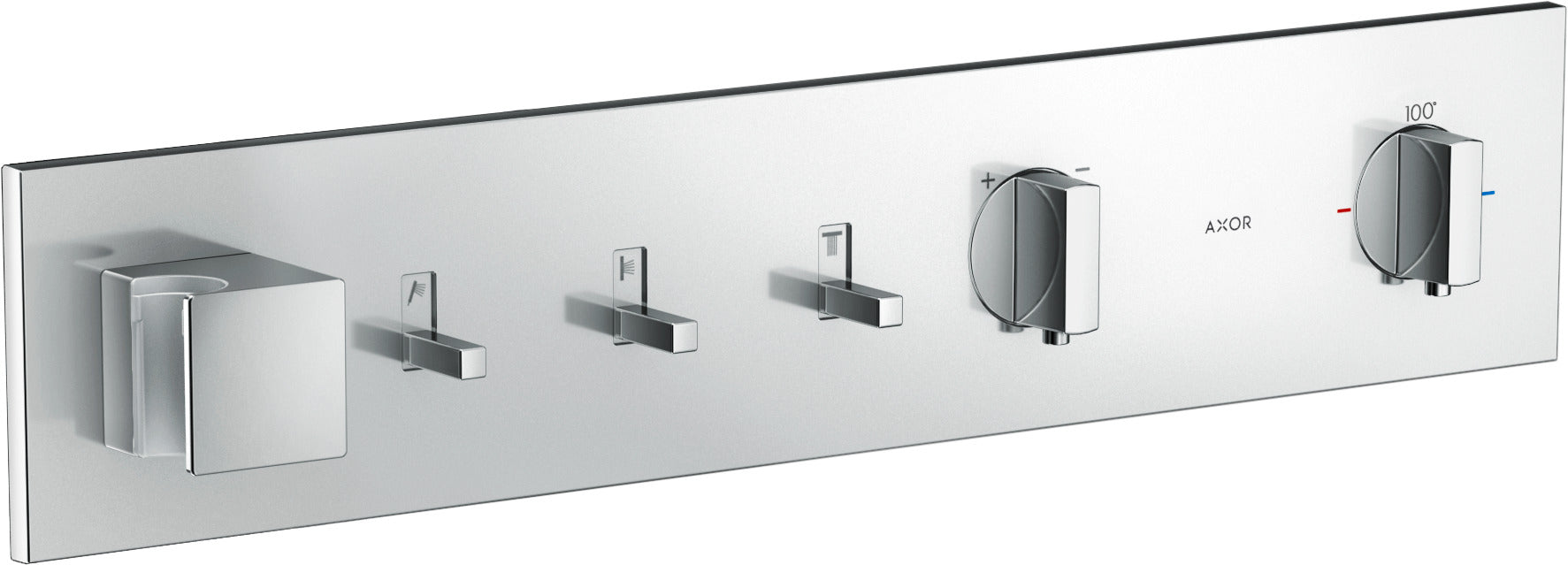 AXOR 12572001 ShowerComposition Thermostatic Module Trim for 3 Functions - Chrome