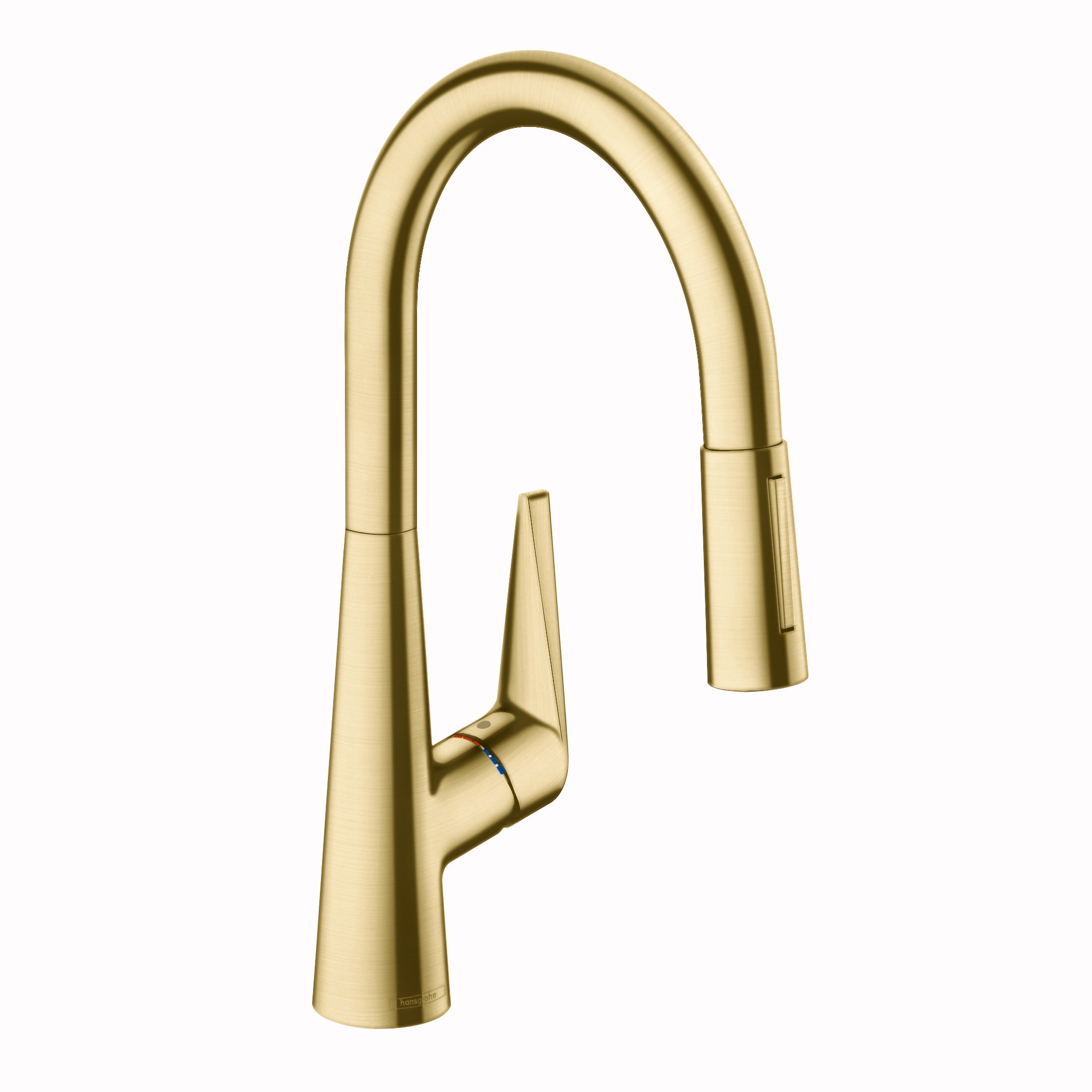 HANSGROHE 72813251 Talis S HighArc Kitchen Faucet, 2-Spray Pull-Down, 1.75 GPM - Brushed Gold Optic