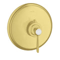 AXOR 16824251 Montreux Thermostatic Trim HighFlow with Lever Handle - Brushed Gold Optic