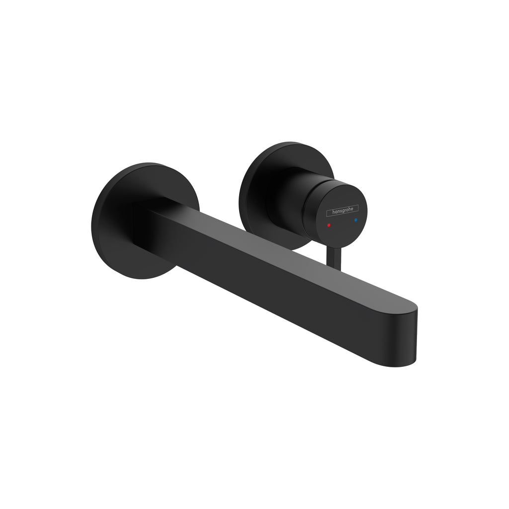 HANSGROHE 76050671 Finoris Wall-Mounted Single-Handle Faucet Trim, 1.2 GPM - Matte Black