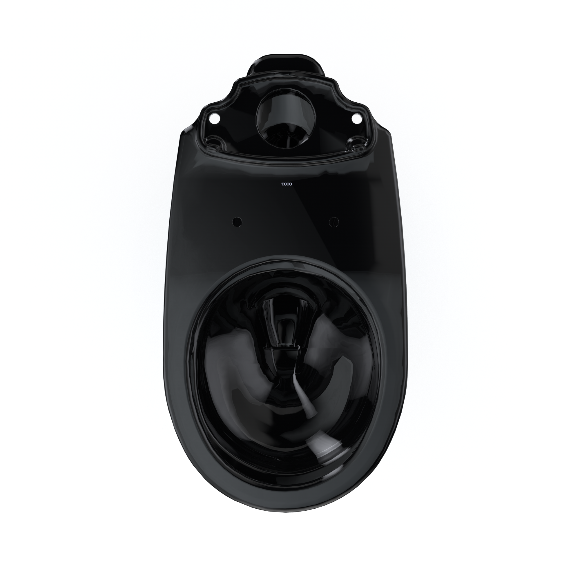 TOTO C775CEF#51 Drake Round Tornado Flush Toilet Bowl - Ebony