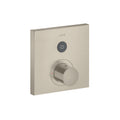 AXOR 36714821 ShowerSelect Thermostatic Trim Square for 1 Function - Brushed Nickel