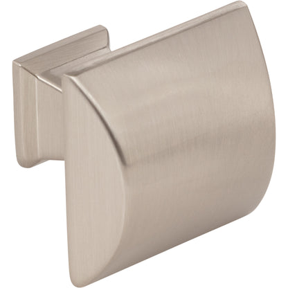 JEFFREY ALEXANDER 944SN Roman 1-1/4" Length Square Knob - Satin Nickel