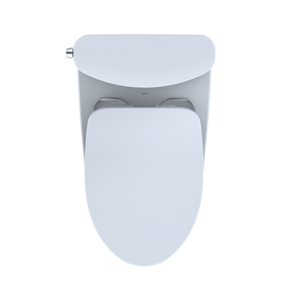 TOTO MS442234CEFG#01 Nexus Two-Piece Elongated 1.28 Gpf Universal Height Toilet With Cefiontect And Ss234 Softclose Seat - Cotton White
