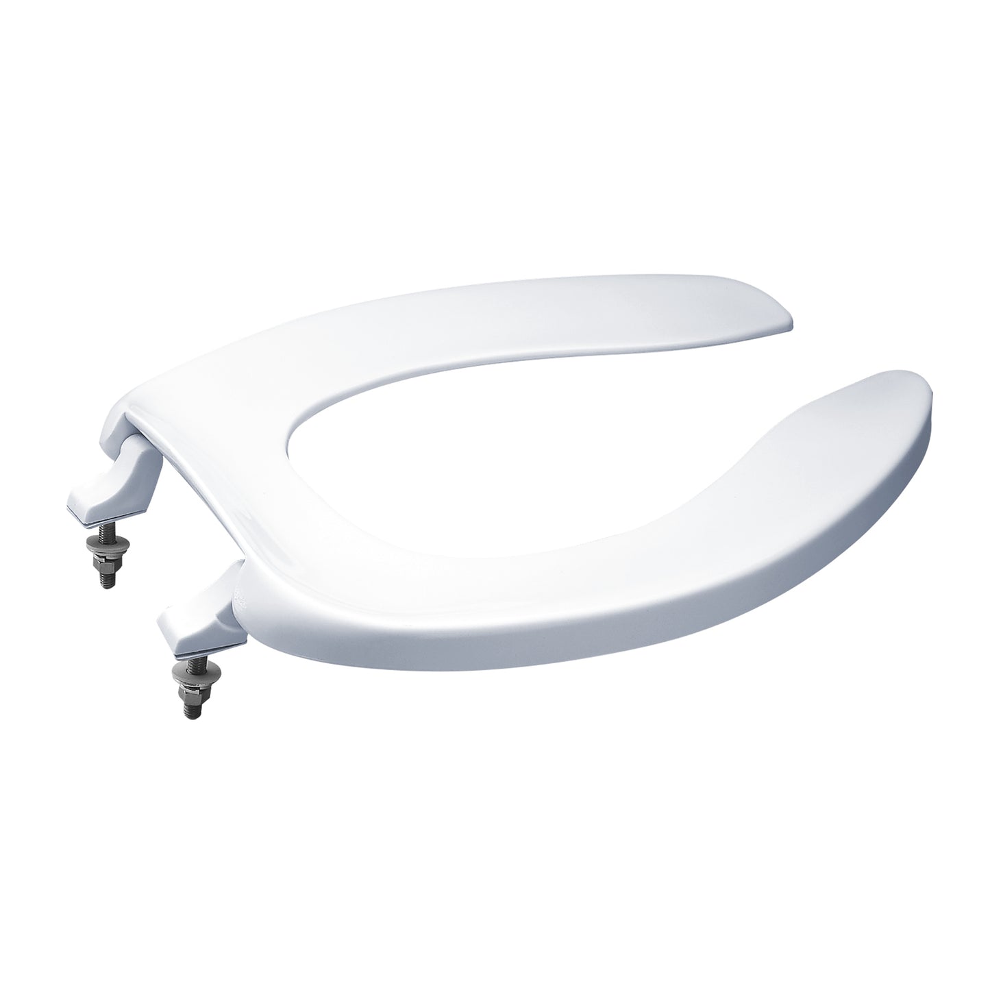 TOTO SC534#01 Elongated Open Front Commerical Toilet Seat Without Lid - Cotton White