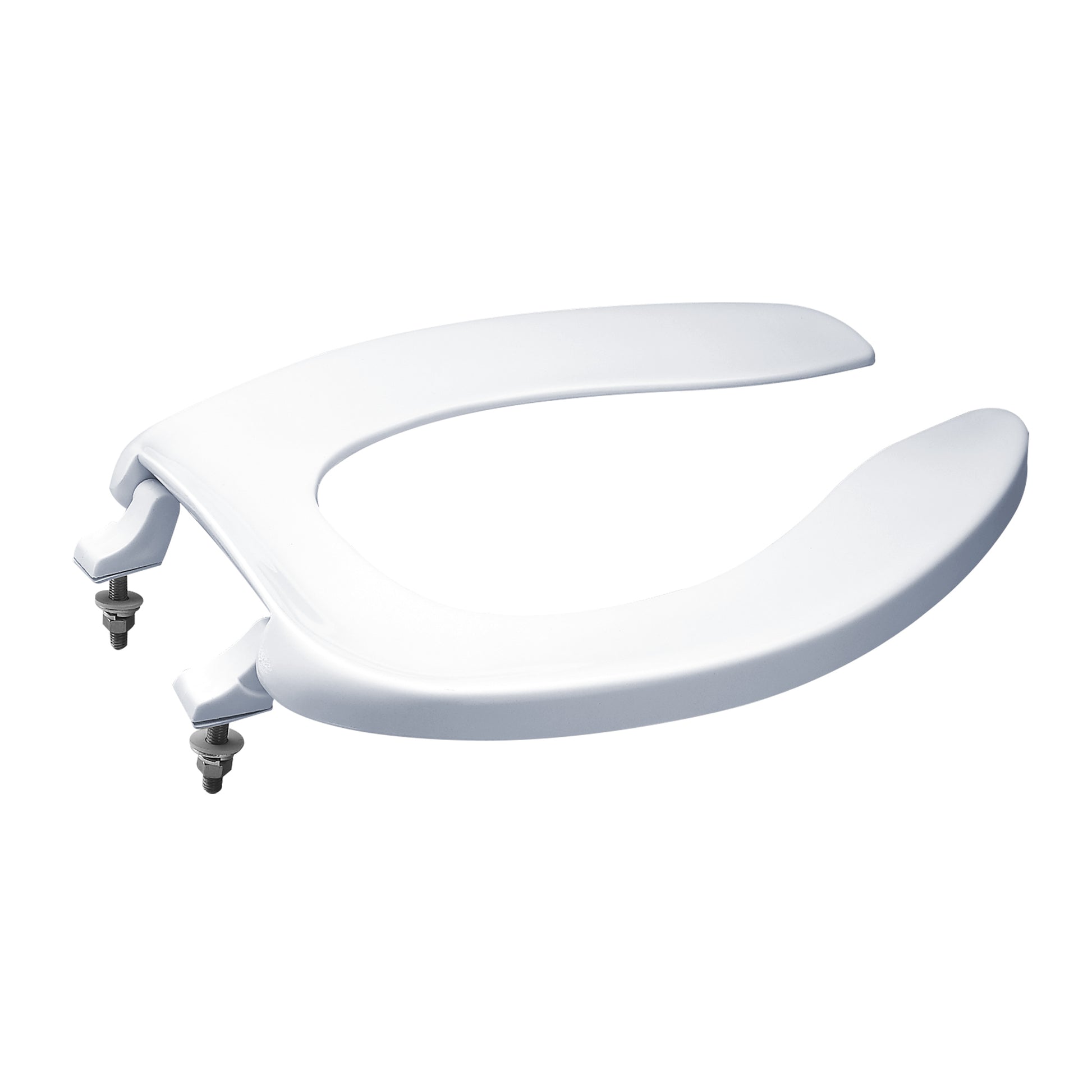 TOTO SC534#01 Elongated Open Front Commerical Toilet Seat Without Lid - Cotton White