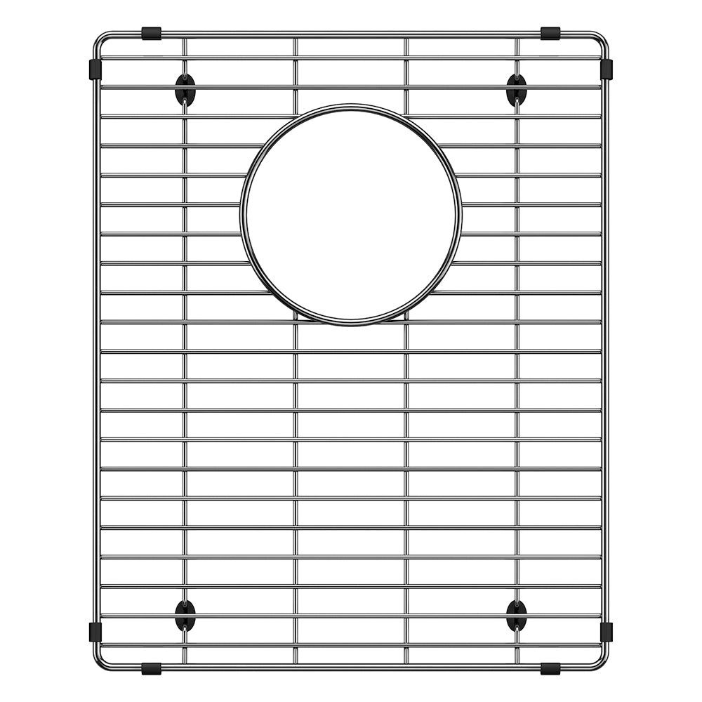 BLANCO 237464 Quatrus Stainless Steel Sink Grid for Quatrus 60/40 Sink - Small Bowl in Stainless Steel