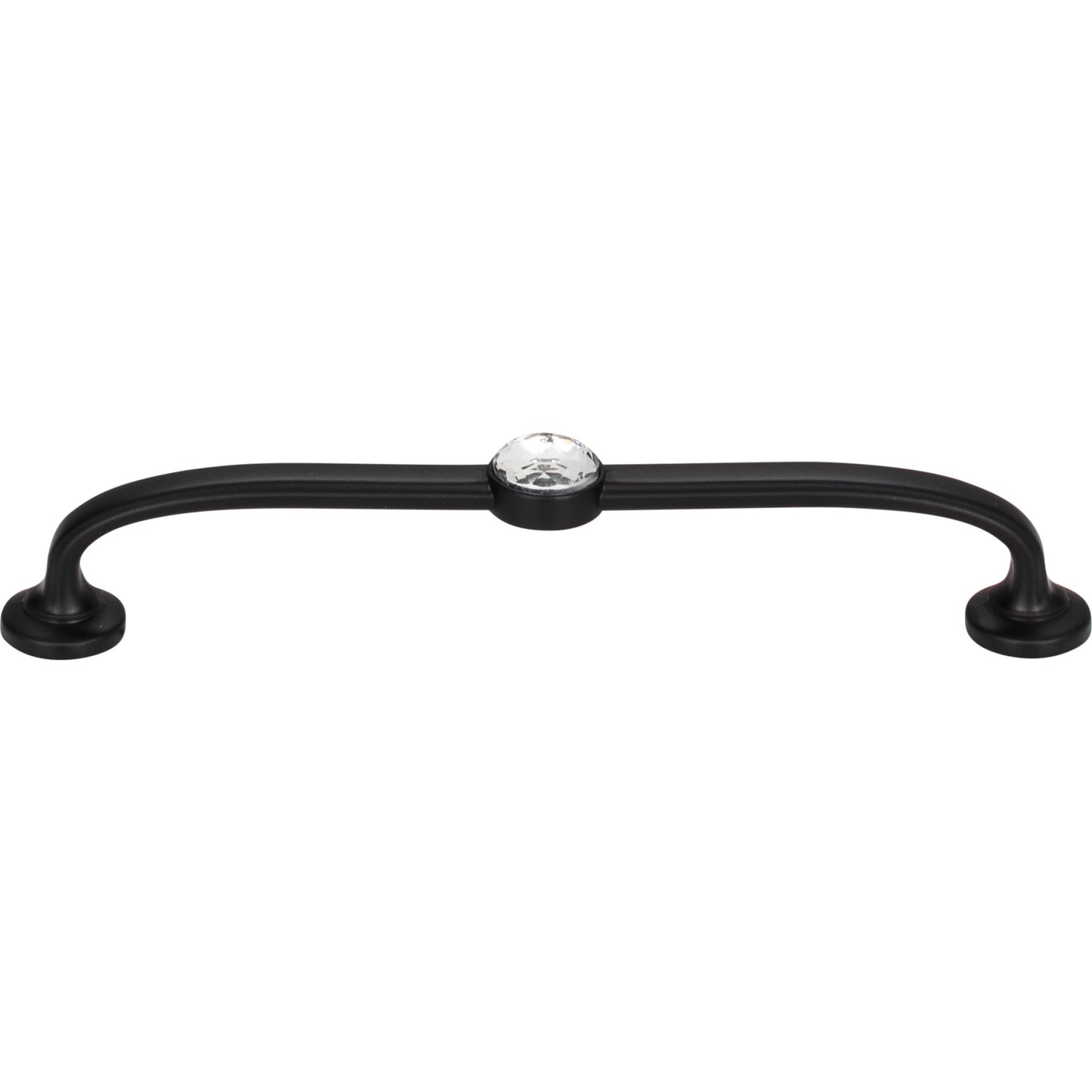 ATLAS 345-BL Legacy Crystal 5 1/16" Center to Center Bar Pull , Matte Black