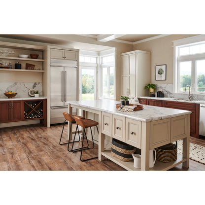 JEFFREY ALEXANDER 278L-BNBDL Audrey 1-3/8" Diameter Square Knob - Brushed Pewter