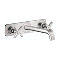 AXOR 36115001 Citterio E Wall-Mounted Widespread Faucet Trim with Base Plate, 1.2 GPM - Chrome