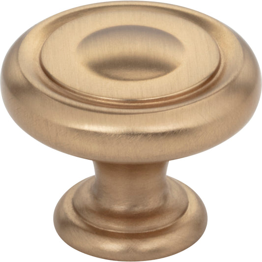 JEFFREY ALEXANDER 117SBZ Bremen 1 1-1/4" Diameter Mushroom Knob - Satin Bronze