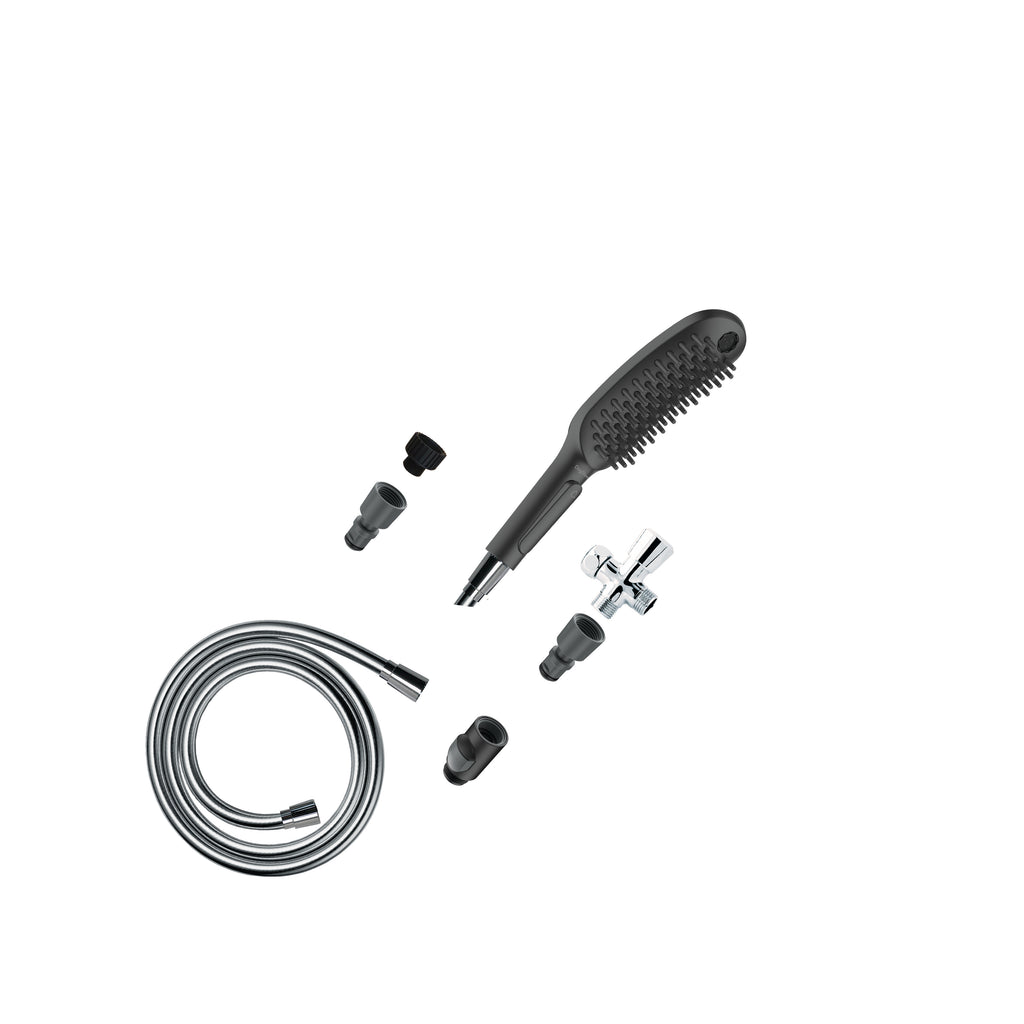 HANSGROHE 04974670 Dog Shower Dog Shower Bundle, 3-Spray, 1.75 GPM - Black