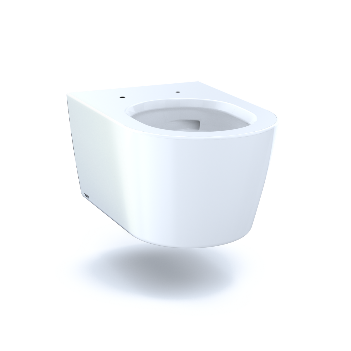 TOTO CT447CFG#01 Rp Wall-Hung Contemporary D-Shape Dual Flush 1.28 And 0.9 Gpf Toilet With Cefiontect - Cotton White