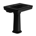 TOTO LPT530N#51 Promenade 27-1/2" X 22-1/4" Rectangular Pedestal Bathroom Sink For Single Hole Faucets - Ebony