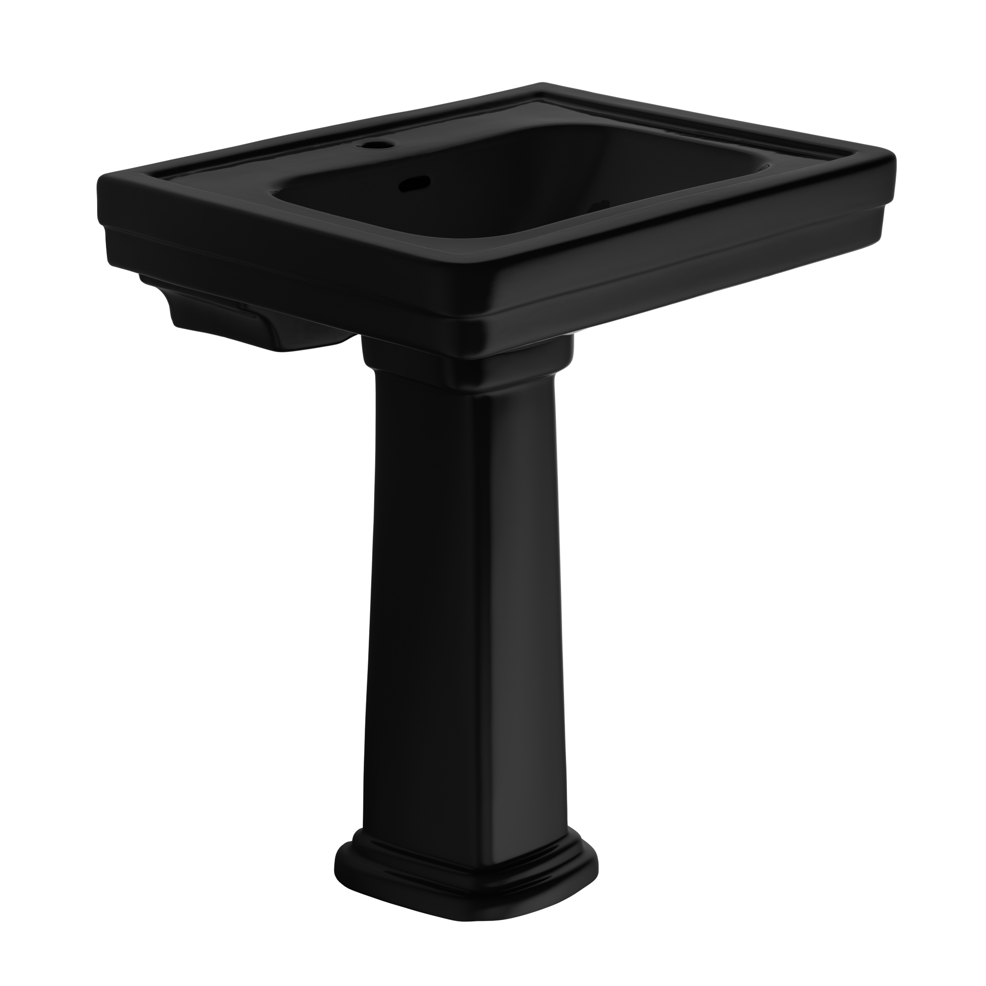 TOTO LPT530N#51 Promenade 27-1/2" X 22-1/4" Rectangular Pedestal Bathroom Sink For Single Hole Faucets - Ebony
