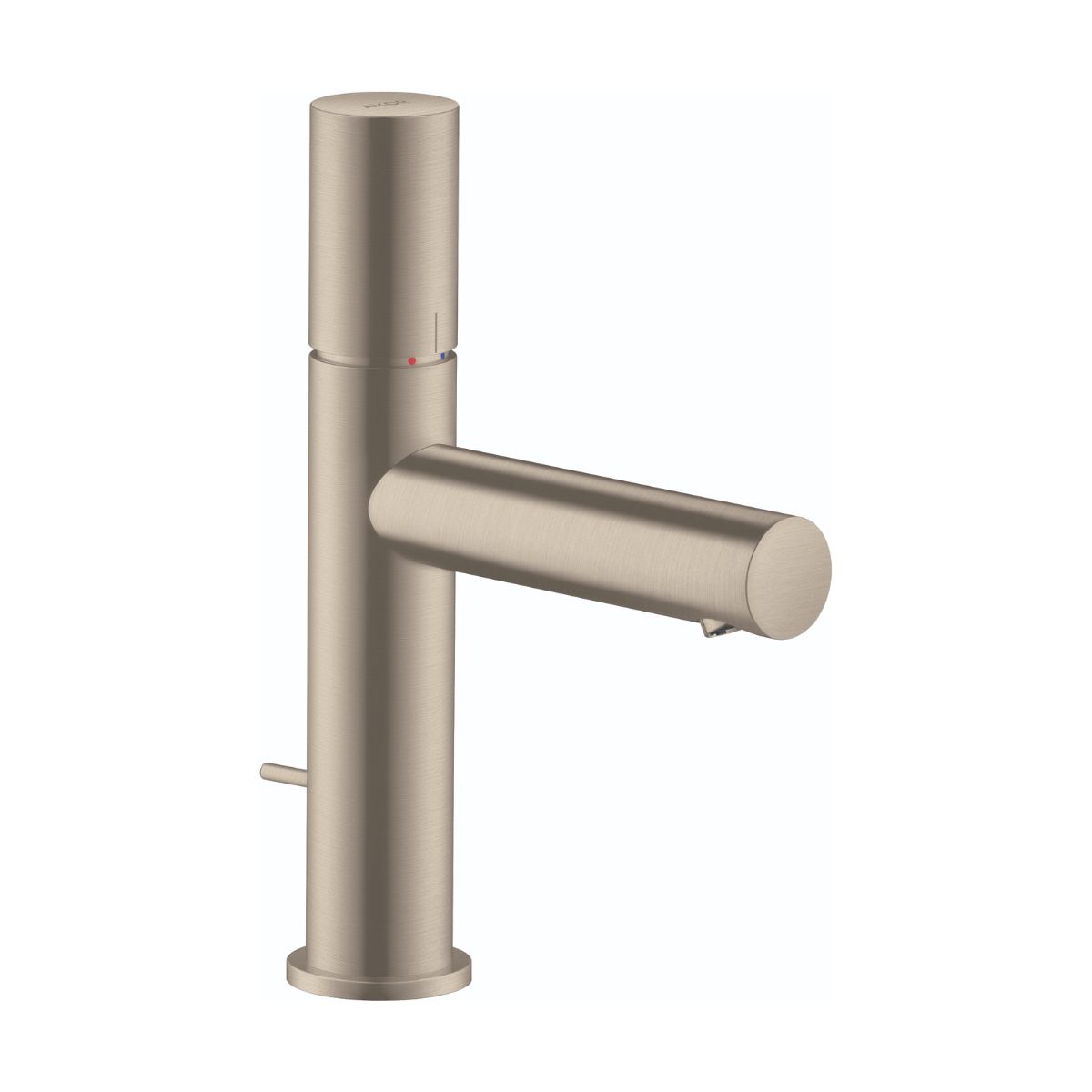 AXOR 45001821 Uno Single-Hole Faucet 110 with Zero Handle and Pop-Up Drain, 1.2 GPM - Brushed Nickel