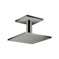 AXOR 35312331 ShowerSolutions Showerhead 250 Square 2-Jet Ceiling Connection, 2.5 GPM - Polished Black Chrome