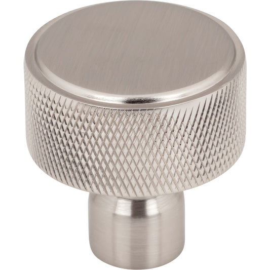 TOP KNOBS TK3261BSN Garrison 1 1/4" Length Round Knob - Brushed Satin Nickel