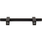 JEFFREY ALEXANDER 598-96MB Larkin Knurled Center 96 mm Center-to-Center Bar Pull - Matte Black