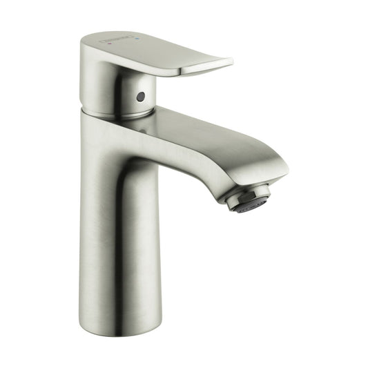 HANSGROHE 31080821 Metris Single-Hole Faucet 110 with Pop-Up Drain, 1.2 GPM - Brushed Nickel