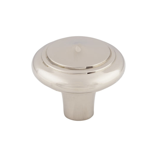 TOP KNOBS M2046 Aspen II Peak 1 5/8" Diameter Round Knob - Polished Nickel