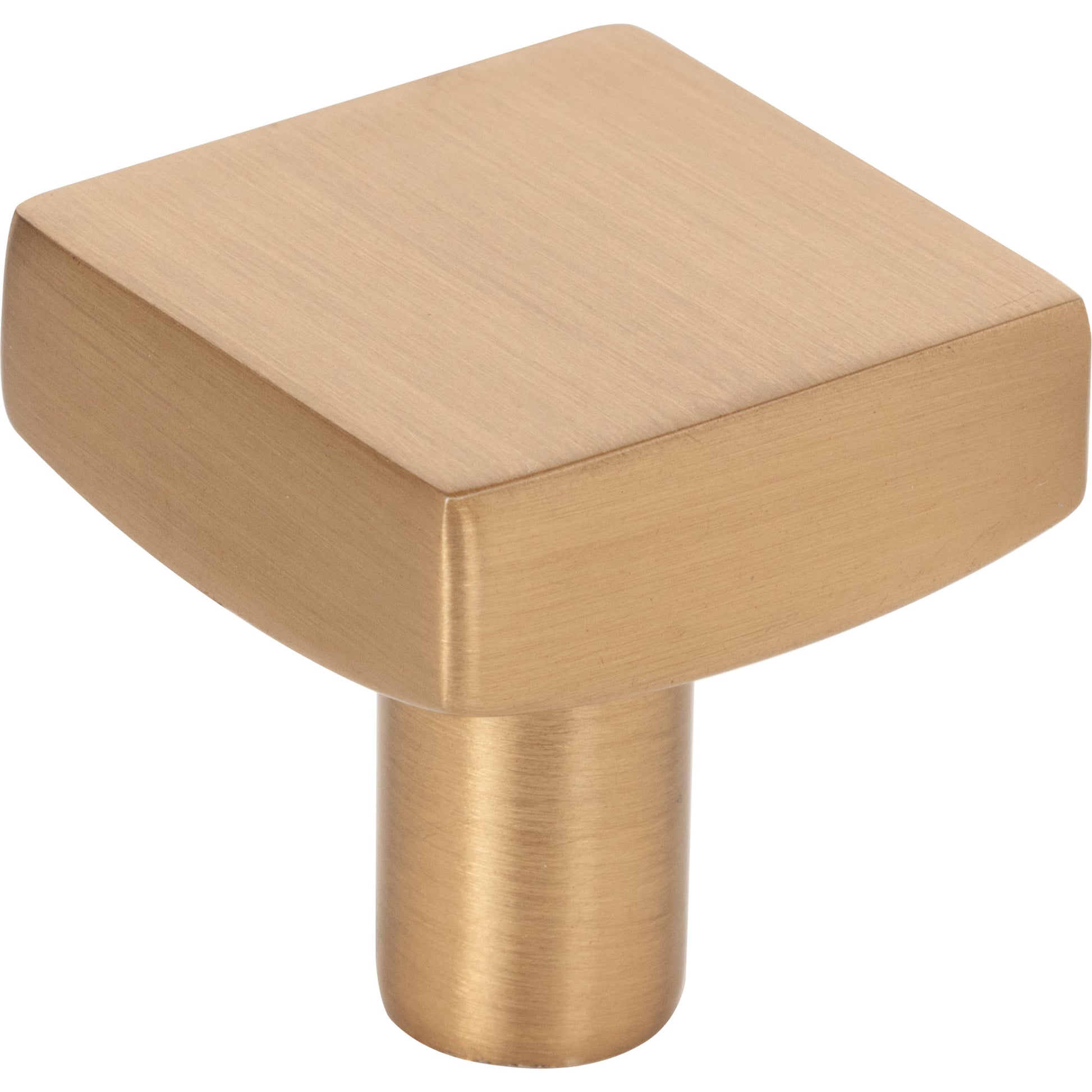 JEFFREY ALEXANDER 845SBZ Dominique 1-1/8" Length Square Knob - Satin Bronze