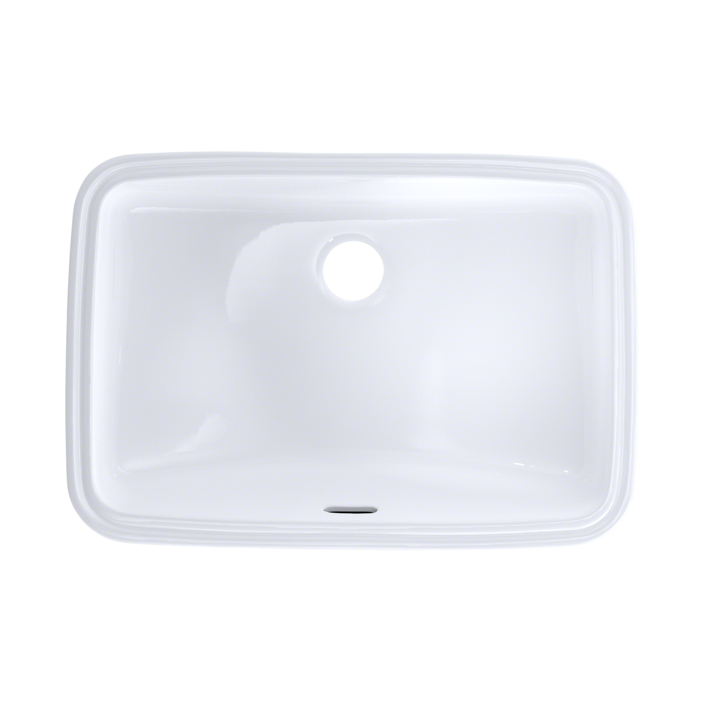 TOTO LT542G#01 19" x 12-3/8" Rectangular Undermount Bathroom Sink with CEFIONTECT , Cotton White