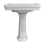 TOTO LPT530N#01 Promenade 27-1/2" X 22-1/4" Rectangular Pedestal Bathroom Sink For Single Hole Faucets - Cotton White