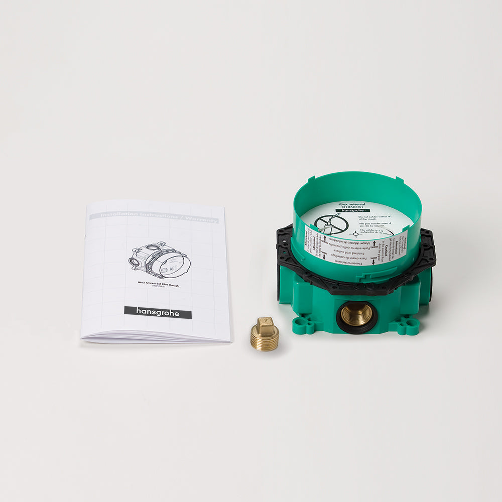 HANSGROHE 01850181  Rough, iBox Universal Plus with Service Stops, ¾"