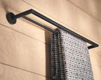 MOEN Y5722BL Arlys  Double Towel Bar In Matte Black