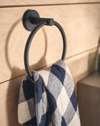 MOEN Y5785BL Arlys  Towel Ring In Matte Black